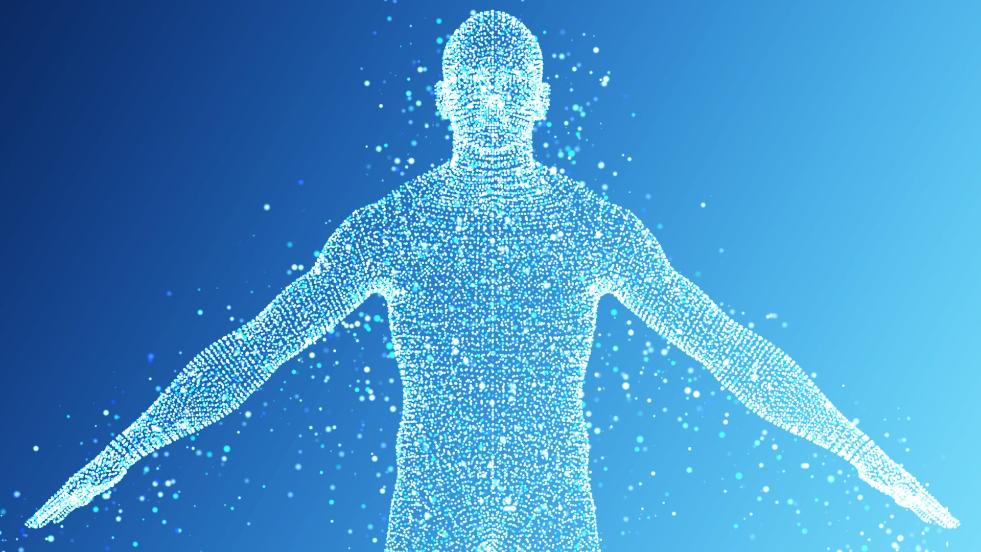 Medical technology concept.Human 3D rendering
